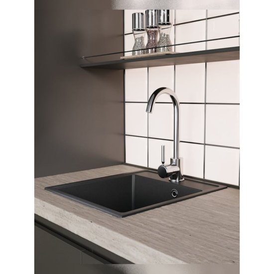Кухонная мойка Teymi Helmi 57x50, бежевая матовая T120108