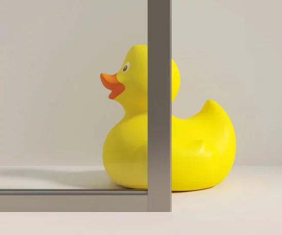 Душевой уголок Март Квадро квадратный 90x90 см хромированный профиль прозрачное стекло раздвижной