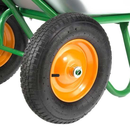 Тачка садовая Palisad двухколесная 320 кг 100 л оцинкованная сталь