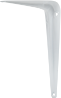 Кронштейн для полки Larvij Utility 12.5x15 см нагрузка до 10 кг металл цвет белый