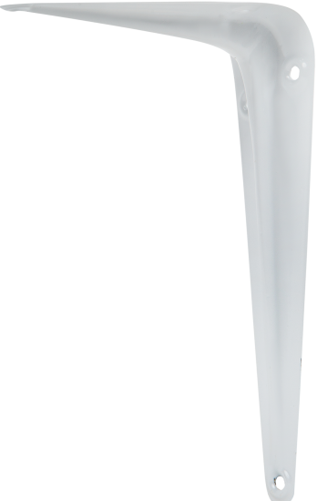 Кронштейн для полки Larvij Utility 12.5x15 см нагрузка до 10 кг металл цвет белый