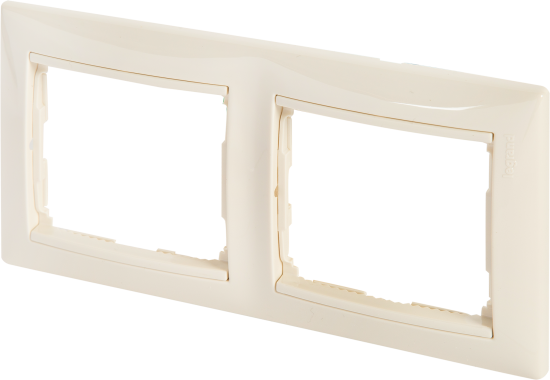 Рамка для розеток и выключателей Legrand Valena 2 поста цвет слоновая кость