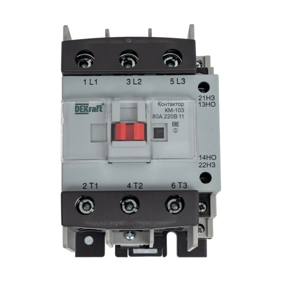 Контактор DEKraft КМ-103 80А 220В АС3