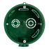 Подрозетник Systeme Electric под бетон и кирпич 68x60 мм с лапками IP30 цвет зеленый