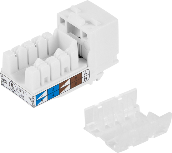 Розетка компьютерная накладная Lexman RJ45 цвет белый