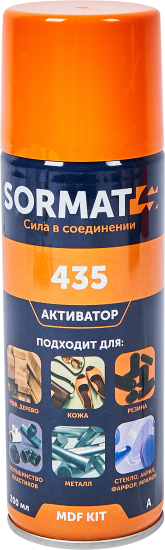 Суперклей - набор для экспресс склеивания Sormat MDF KIT 435 35 гр + 200 мл