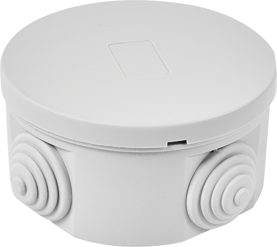 Распределительная коробка открытая Lexman D80x40 мм 4 ввода IP55 цвет серый