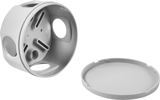 Распределительная коробка открытая Lexman D80x40 мм 4 ввода IP55 цвет серый