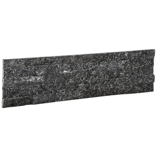 Камень натуральный кварцит Pharaon черный 0.63 м²