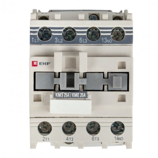 Контактор модульный EKF PROxima (ctr-s-25-24-nc) 24 В 25 А тип AC 3P малогабаритный