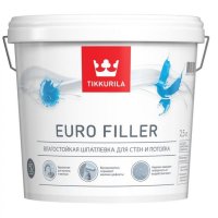 Влагостойкая шпаклевка для стен и потолков Tikkurila EURO FILLER