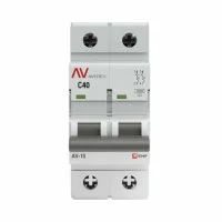 Автоматический выключатель модульный EKF Averes AV-10 2P 40А тип C 10 кА 230 В (mcb10-2-40C-av)