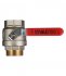 Кран шаровой латунный Valtec Base 2 ВР(г) х 2 НР(ш) ручка прямой (VT.215.N.09)