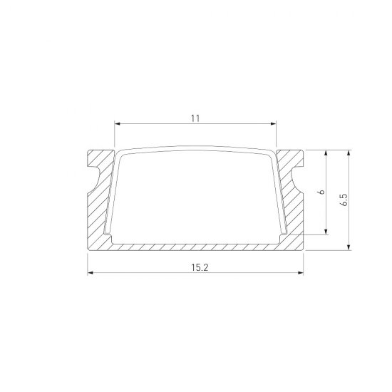 Профиль для светодиодной ленты Elektrostandard LL-2-ALP006 (a053619) 2 м прямой