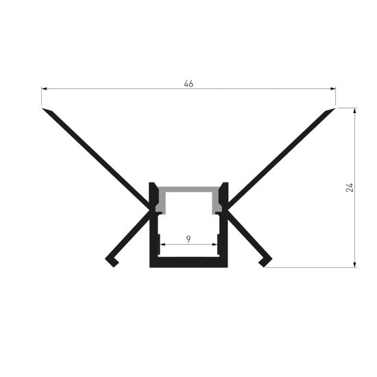 Профиль для светодиодной ленты Elektrostandard LL-2-ALP014 (a053634) 2 м угловой