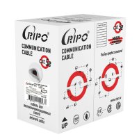 Интернет-кабель (витая пара) FTP CAT5e 4х2х0,51 мм экранированный Ripo Premium серый (100 м)