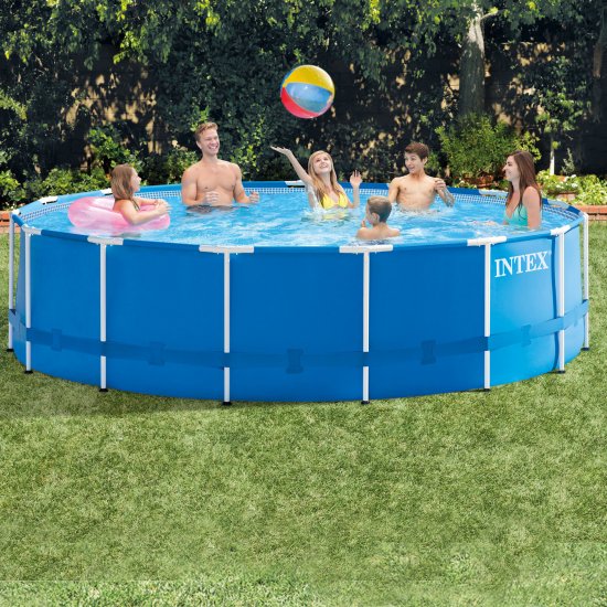 Бассейн каркасный Intex Metal Frame 28242NP 457x122 см с набором аксессуаров