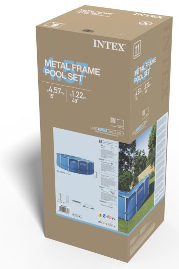Бассейн каркасный Intex Metal Frame 28242NP 457x122 см с набором аксессуаров