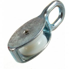 Оцинкованный одинарный одношкивный блок МЕТАЛЛСЕРВИС SIMPLEX-PL