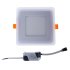 Светильник встраиваемый Gauss Backlight BL122 квадратный 6 и 3 Вт свет тёплый белый