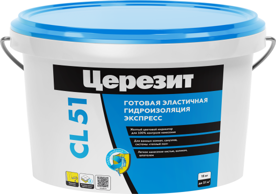 Мастика гидроизоляционная полимерная Церезит CL51 15 кг