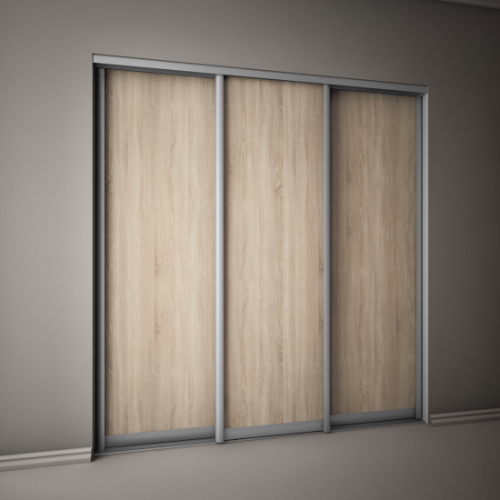 Дверь-купе Spaceo 2255x804 мм высота проема 2300 мм ЛДСП цвет акация светлая