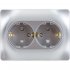 Двухместная розетка Systeme Electric GLOSSA