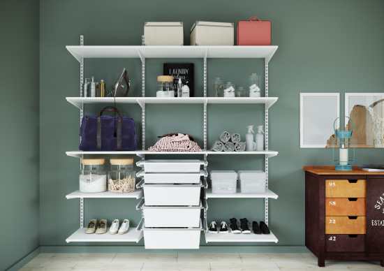 Кронштейн для полок НСХ 39 см нагрузка до 20 кг цвет белый