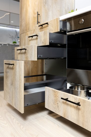 Ящик выдвижной Flowbox 36.8x18.92x50.44 см сталь/ЛДСП цвет антрацит