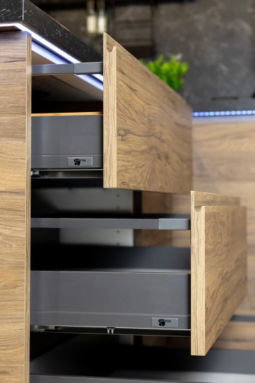 Ящик выдвижной Flowbox 36.8x18.92x50.44 см сталь/ЛДСП цвет антрацит