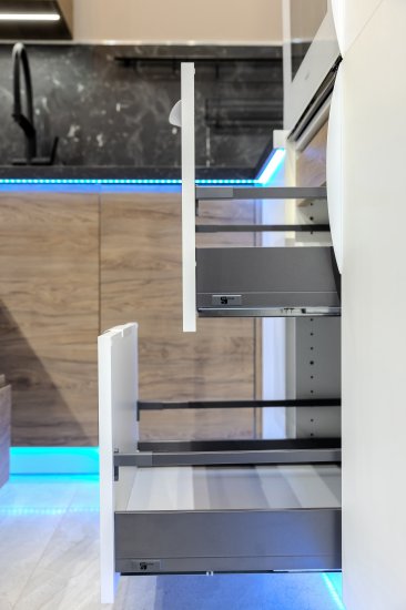 Ящик выдвижной Flowbox 36.8x18.92x50.44 см сталь/ЛДСП цвет антрацит