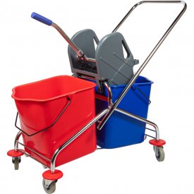 Двухведерная уборочная тележка Baiyun AF08072