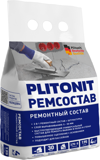 Ремонтный состав универсальный Plitonit 4 кг