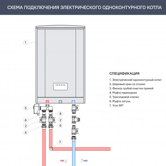 Электрический котел 24 кВт Navien EQB - 24HW 380 В одноконтурный настенный