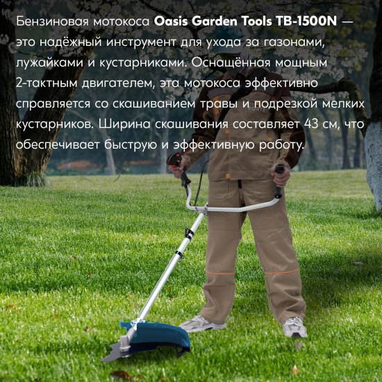 Мотокоса бензиновая Oasis GT TB-1500N 2 л.с.