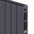 Радиатор секционный Rifar Supremo S50010RAL7012 500/90 10 секций боковое подключение биметалл серый