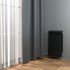 Радиатор секционный Rifar Monolit M50004RAL9005 500/100 4 секции боковое подключение биметалл черный