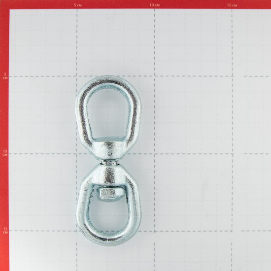 Вертлюг петля-петля d8 мм оцинкованный