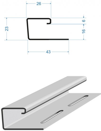 J-профиль для сайдинга Dacha 3 м дуб