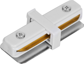 Коннектор для соединения трековых шинопроводов Volpe UBX-Q122 G11 прямой внутренний цвет белый