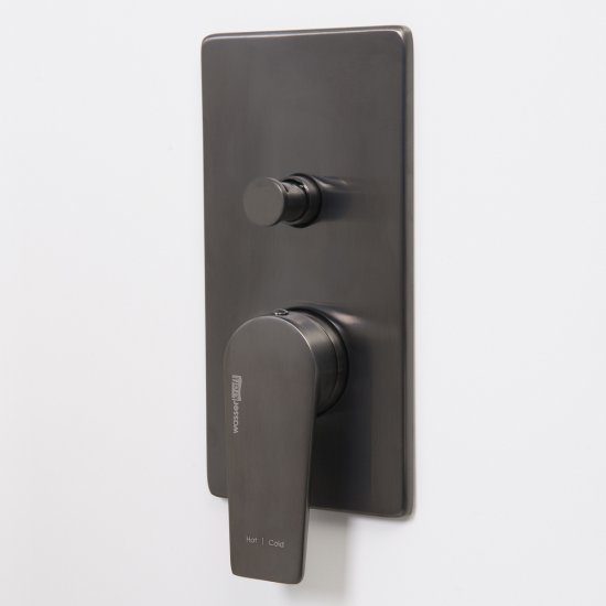 Смеситель для душа встраиваемый WasserKraft Wiese однорычажный графит (8461)