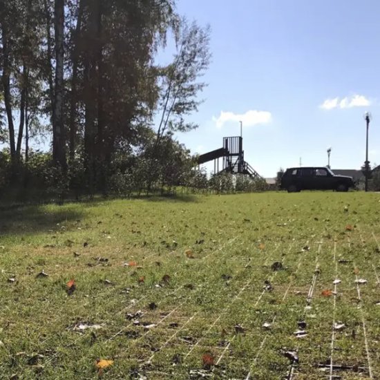 Газонная решётка 60x40 см D400 пластик цвет зелёный