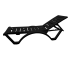 Шезлонг Adriano Classic 187x65x82 см пластик черный