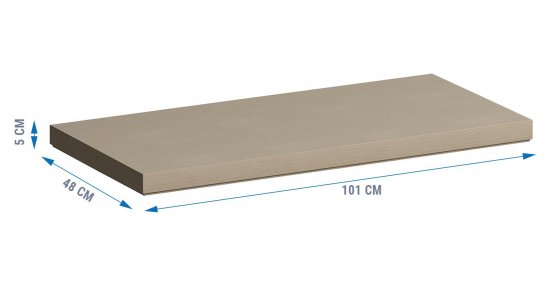 Столешница Scandi SC-100S 47x100x4 см литьевой мрамор цвет графит