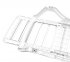 Шезлонг складной Adriano Classic 187x65x31 см пластик белый