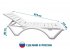 Шезлонг складной Adriano Classic 187x65x31 см пластик белый
