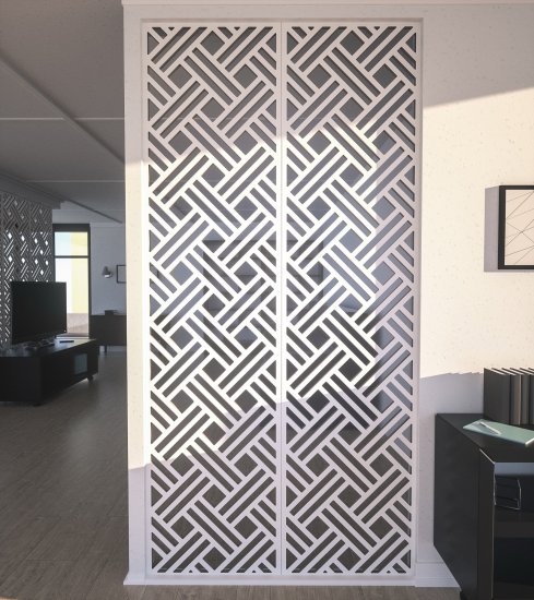 Стеновая панель МДФ Сканди 2440x600x10 мм 1.46 м²