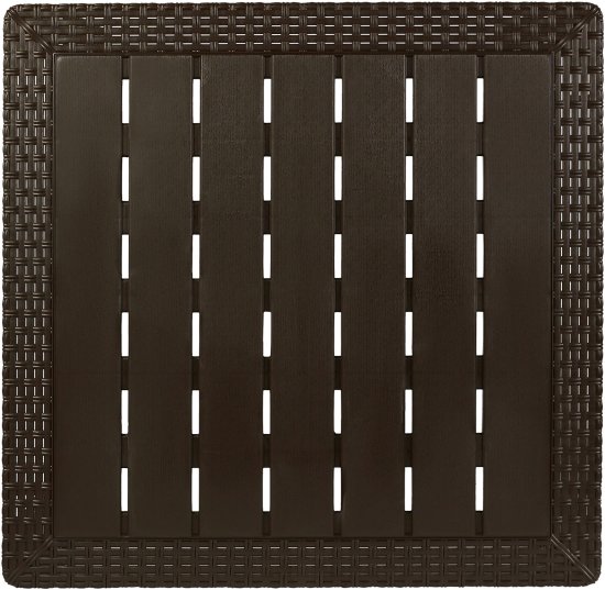 Стол Ingreen Rattan 78.9x78.9x70 см пластик коричневый