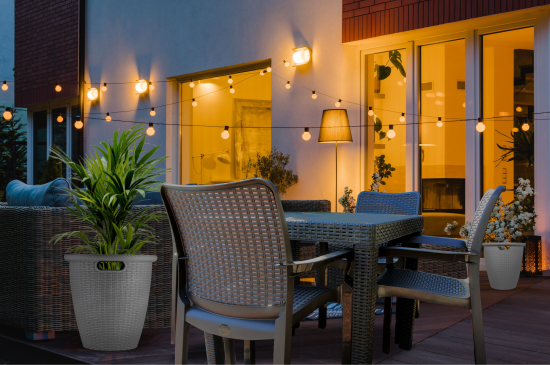 Стол Ingreen Rattan 78.9x78.9x70 см пластик коричневый