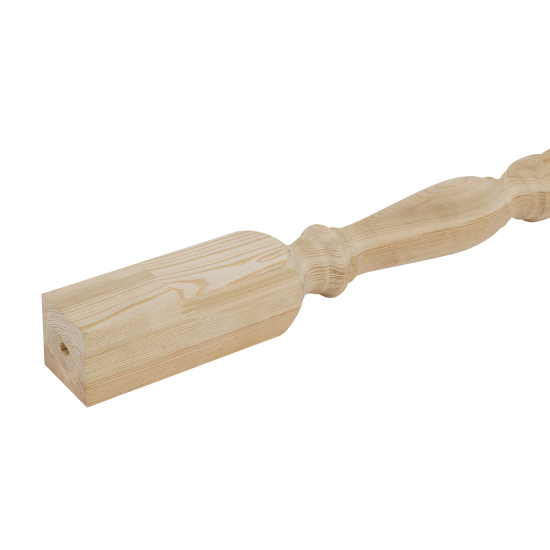 Балясина цельноламельная лиственница сорт Экстра витая 50x50x900 мм